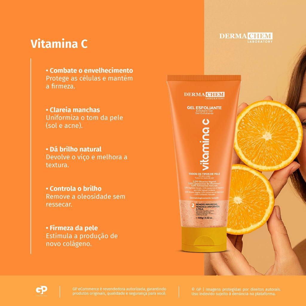 Gel Esfoliante Facial Vitamina C 100ml Dermachem