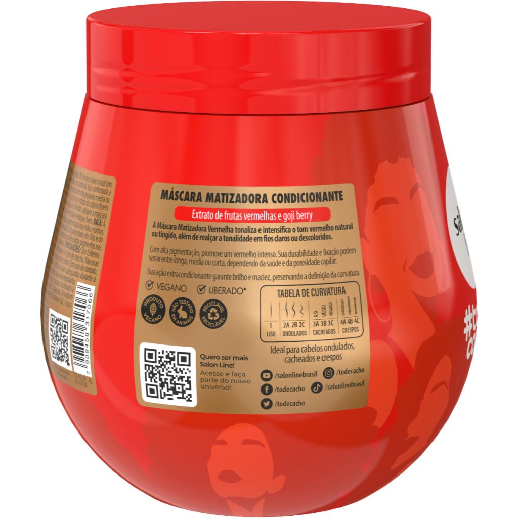 Máscara Matizadora #todecacho Vermelha 300g