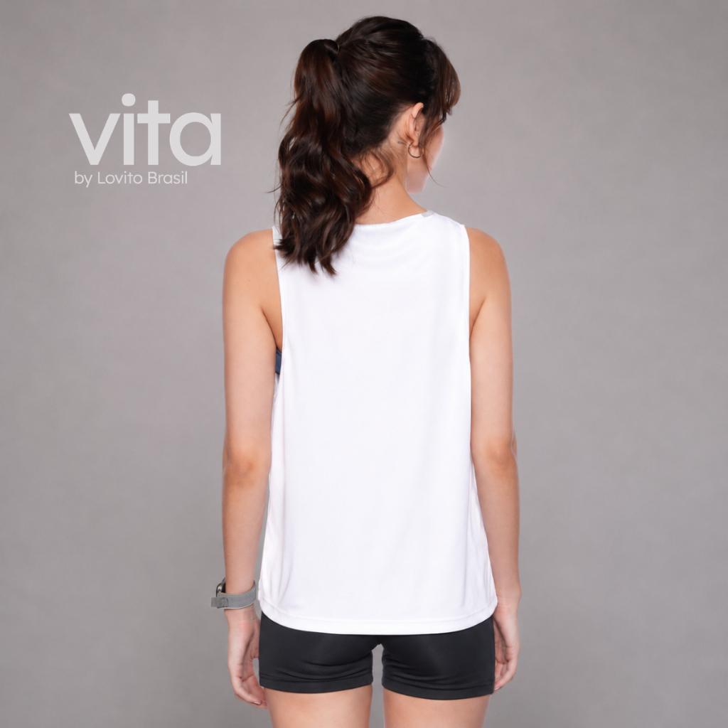 Lovito Top Regata Moda Basico Esportivo Feminino Pkb1281brl1311