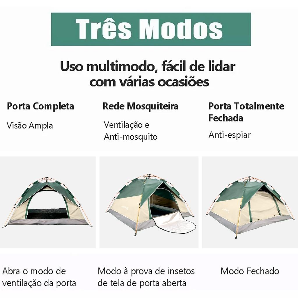 Joyfox Barraca De Acampamento 4-5 Pessoas Portátil A Prova D Agua Dois Andare Barraca Camping