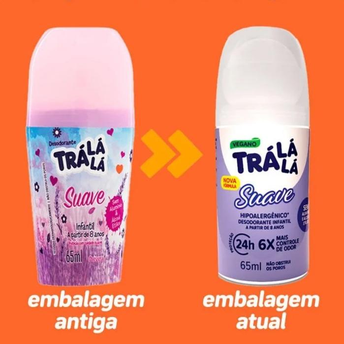 Desodorante Roll-on Infantil Trá Lá Suave 65ml