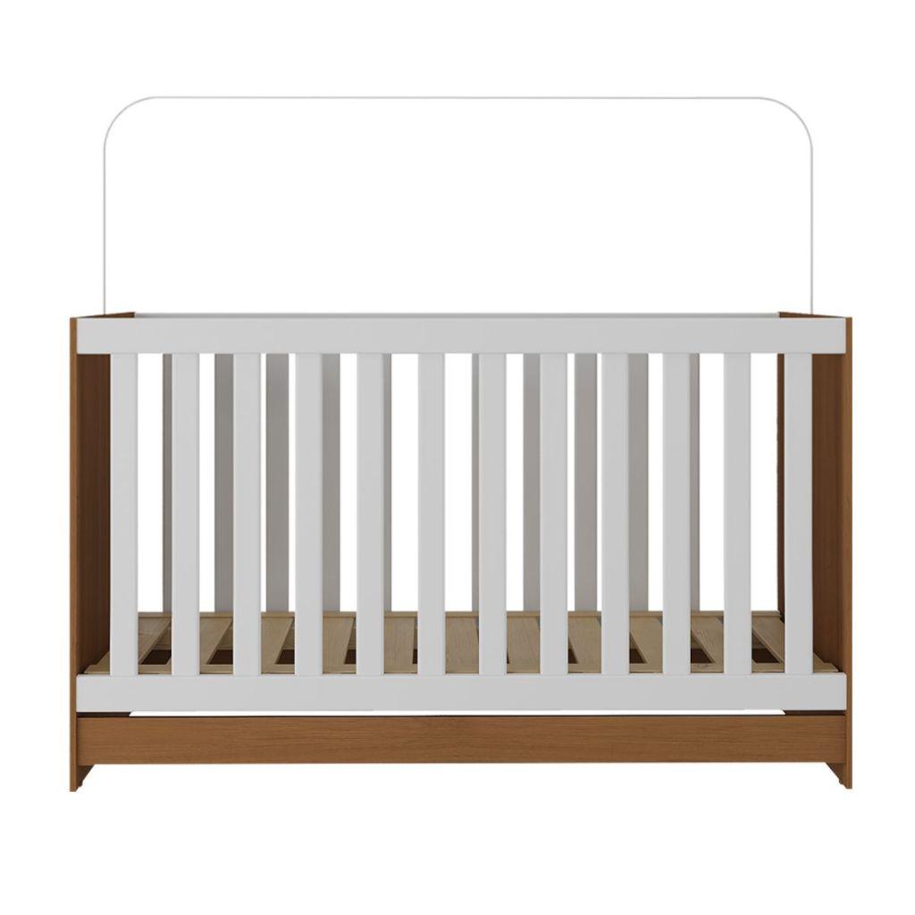 Berço 3 Em 1 Para Colchão 130 X 60cm Doce De Leite Multimóveis Mp0527r