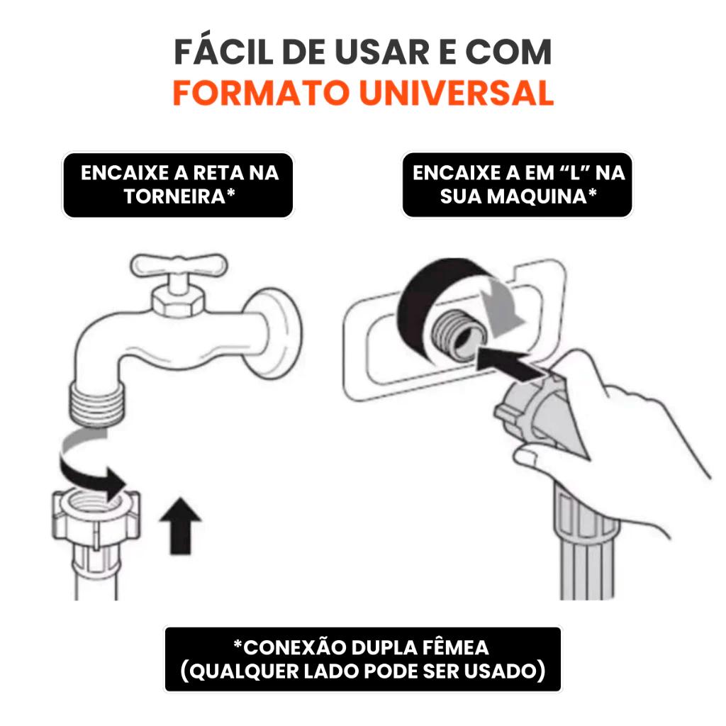 Mangueira Para Máquina De Lavar Saída Entrada Lavanderia Lava Roupas E Louça