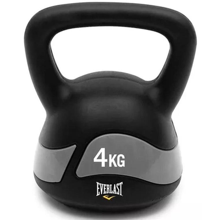 Kettlebell 4kg Everlast Revestido Pvc De Alta Resistência