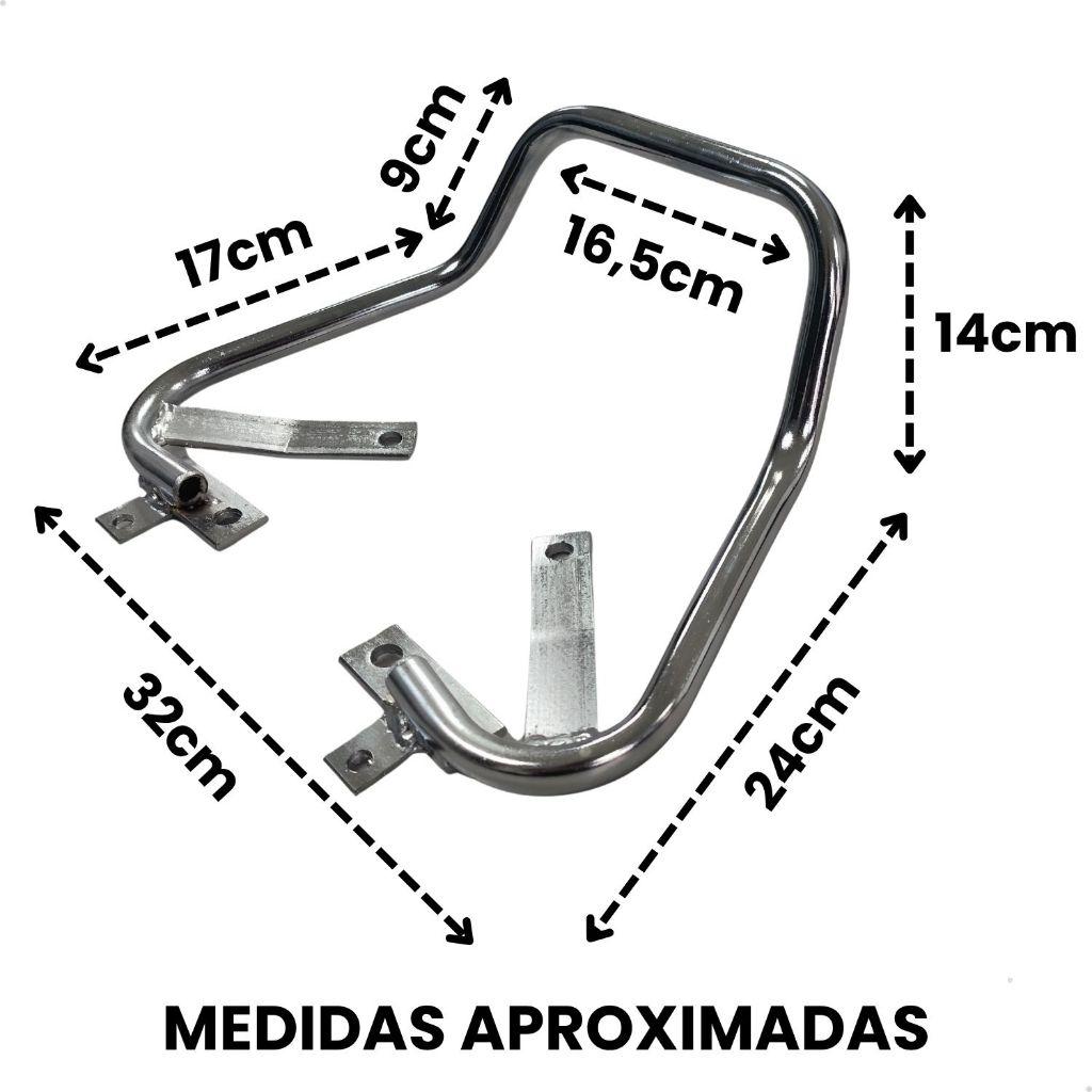Alça Baixa Esportiva Cromada Moto Titan Fan Start 160