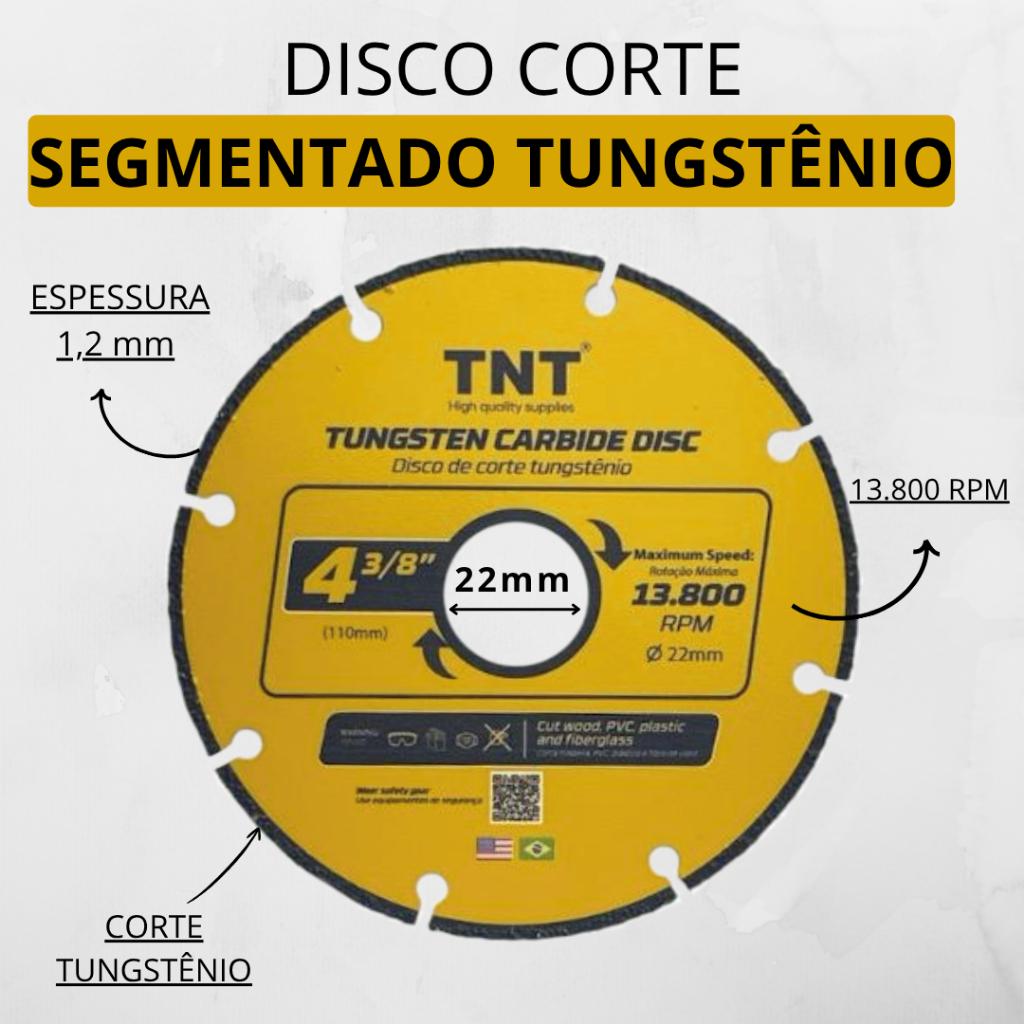 Disco De Corte Diamantado Para Madeira Com Granulações De Tungstênio Tnt - Rodapés Poliestireno