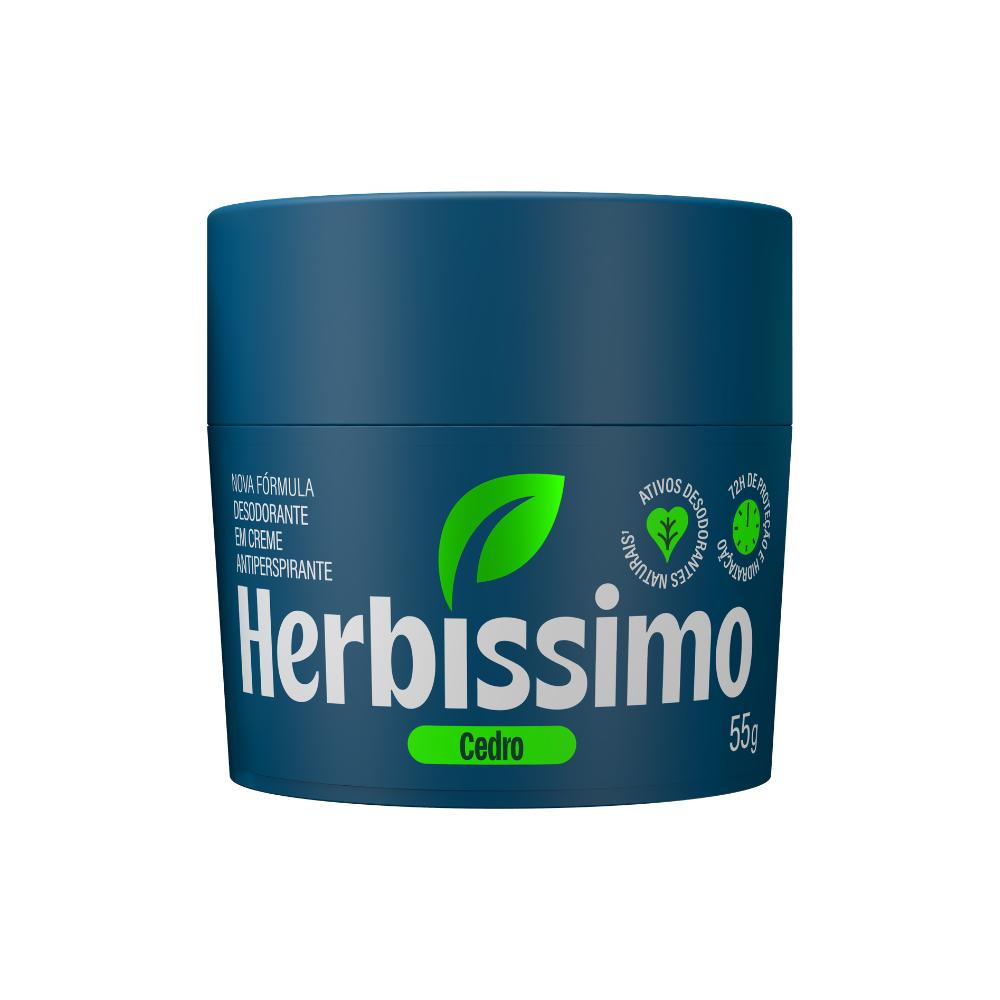 Desodorante Em Creme Antitranspirante Herbíssimo Cedro 55G