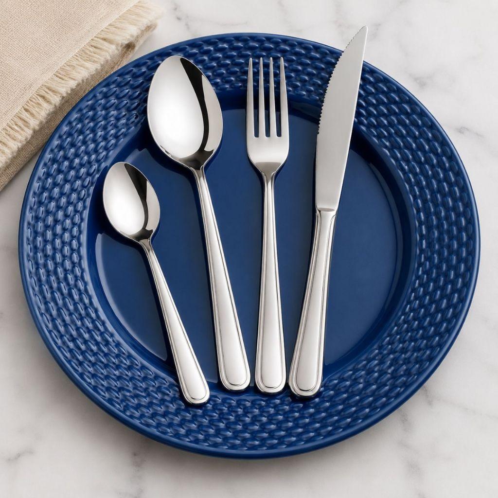Kit Conjunto Jogo De Faqueiro Búzios 24 Peças Aço Inox Tramontina