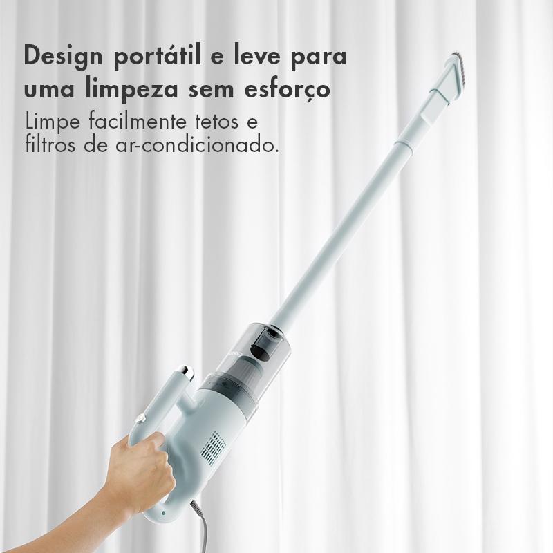 Gaabor Aspirador De Pó 2 Em 1 Com Fio 4.5m Sucção Forte 18000pa Filtro Lavável 0.5L Cw-18m02a