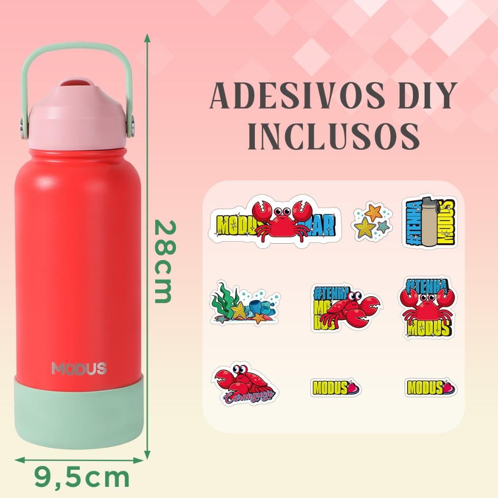 Garrafa Térmica Inox Com Alça Quente Frio Com Isolamento Térmico De Grande Capacidade Bpa Free