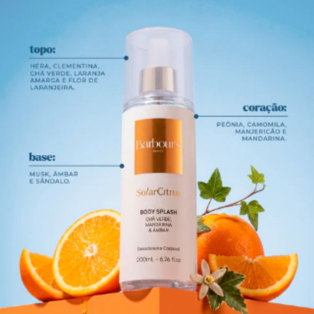 Kit Body Splash Rose Freshe Solar Citrus Barbour S 200ml