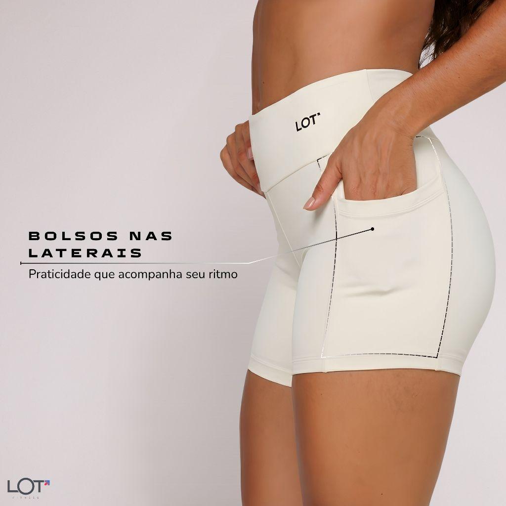 Kit 2 Short Com Bolso Fitness Feminino Poliamida Academia Crossfit Treino Corrida Musculação