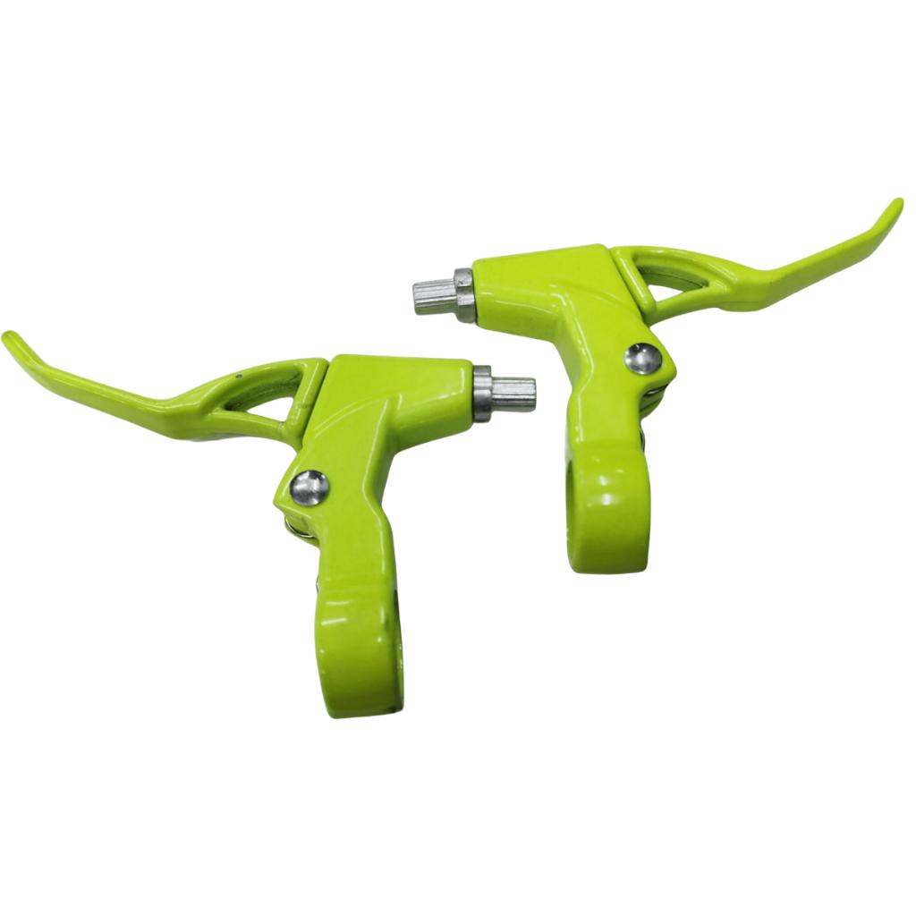 Par Manete De Freio Gtu Aluminio Bicicleta Mtb V-brake E Freio A Disco Mecanico 2 Dedos Resistente Maçaneta Bike
