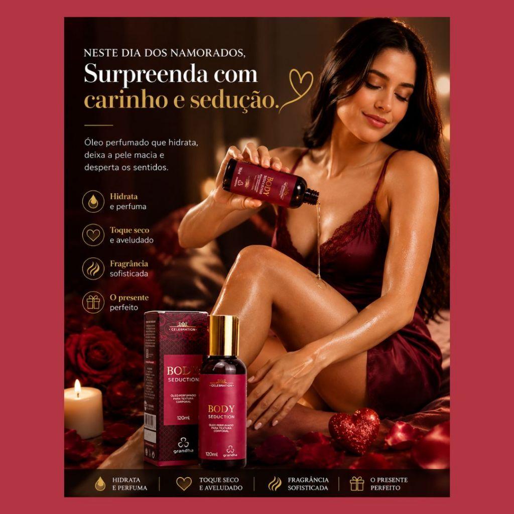 Óleo Perfumado Body Seduction Grandha 120ml Corporal Sensual