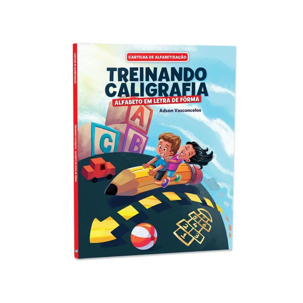 Livro De Atividades Cartilha De Alfabetização Treinando Caligrafia Letra De Forma