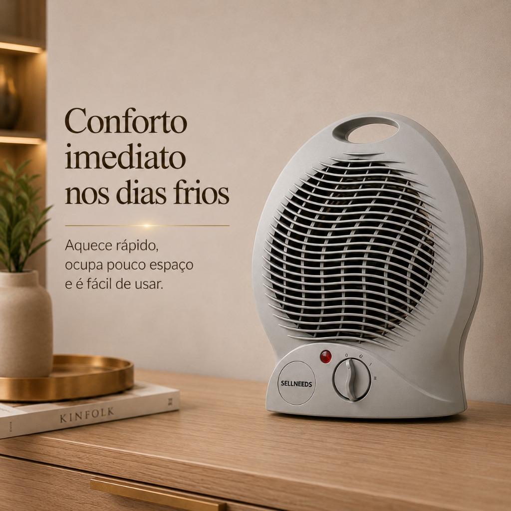 Aquecedor Elétrico Portátil Temperatura 1000w 127V