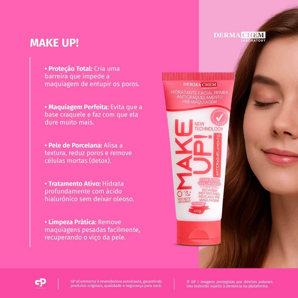 Hidratante Facial Primer Make Up 100g Dermachem