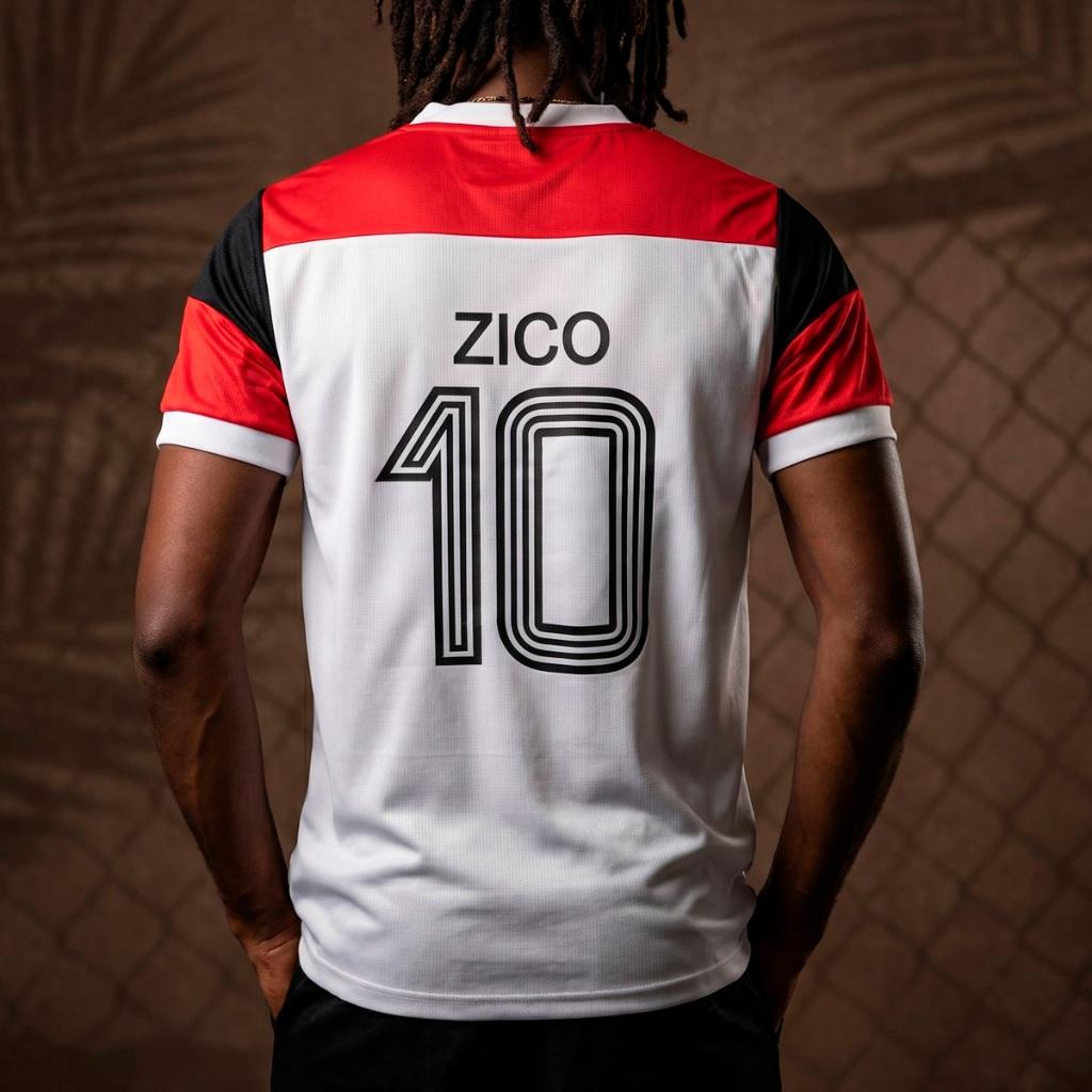 Camisa Retrô Flamengo Mundial 81 Zico Dry Oficial