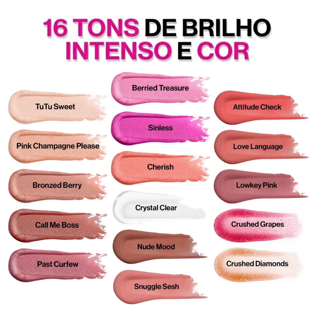 Gloss Labial Hidratante Brilho Intenso E Duradouro - Megaslicks Lip Gloss