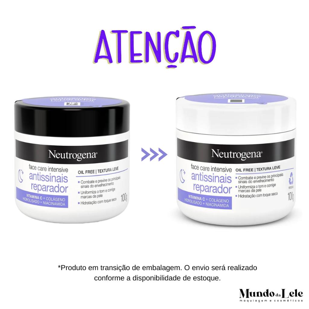 Kit Neutrogena Creme Facial Antissinais Vitamina C Dia + Noite