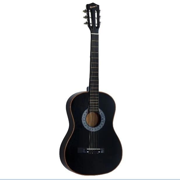 Kit Violão Musical Com Afinador E Capa Queen S Adulto Cordas Aço Acústico Instrumento Para Iniciantes