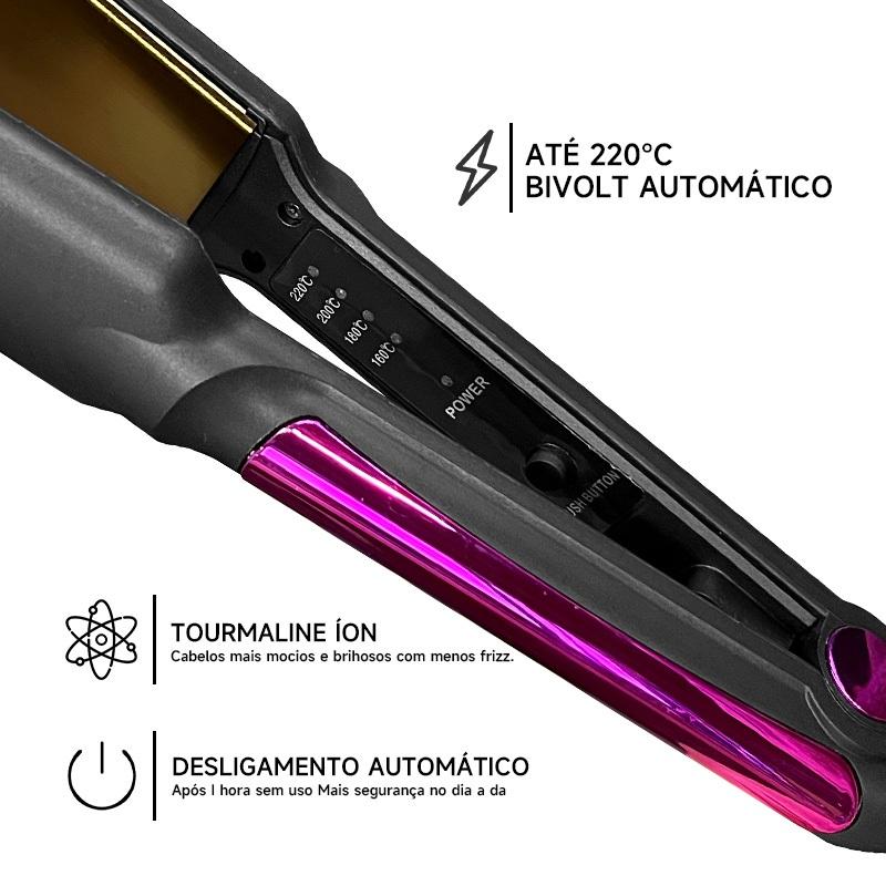Maimeite Chapinha Profissional Nano Titanium Prancha Alisador Progressiva De Cabelo Bivolt 110v/220v