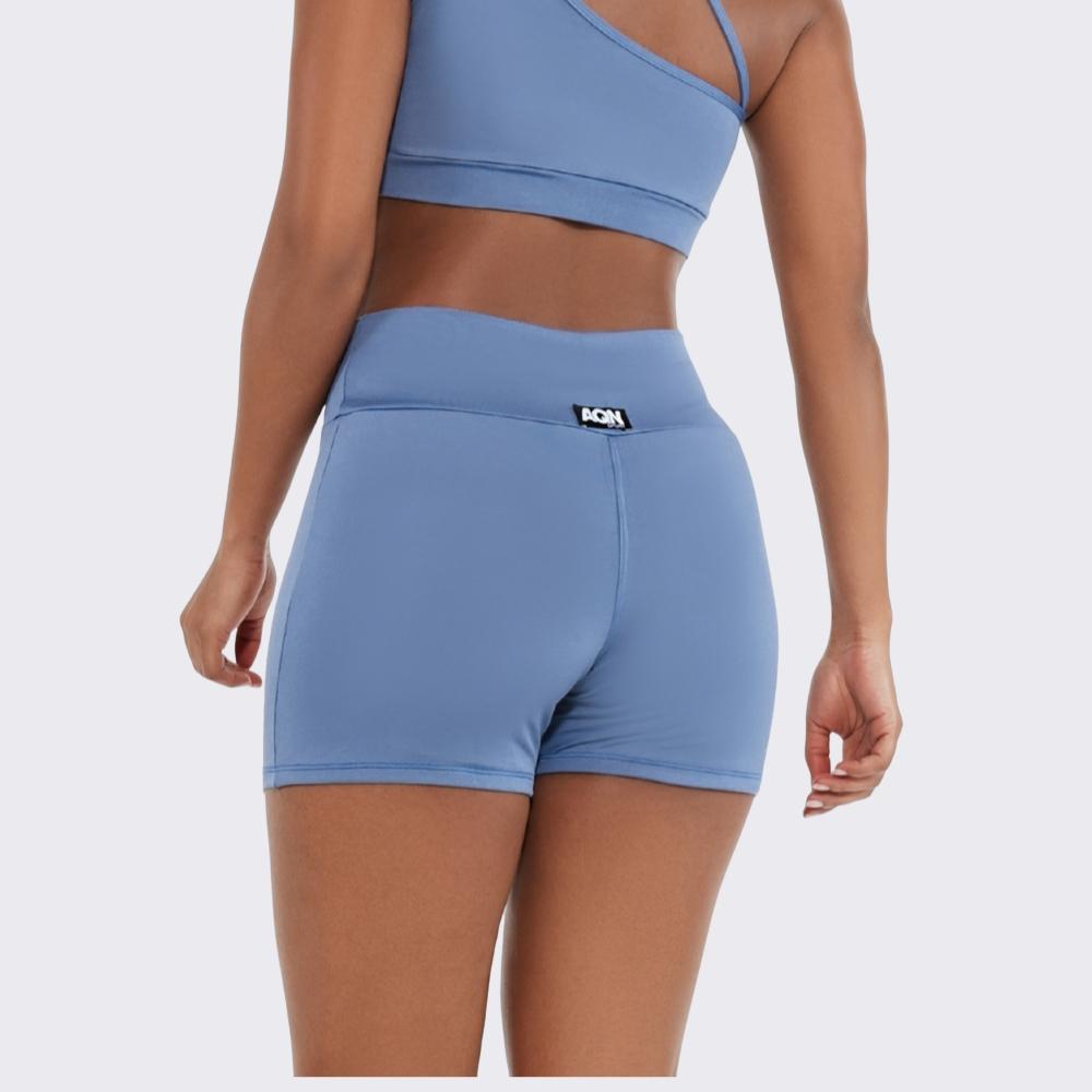 Short Academia Fitness Grace Azul Corrida Yoga Aqn Sport