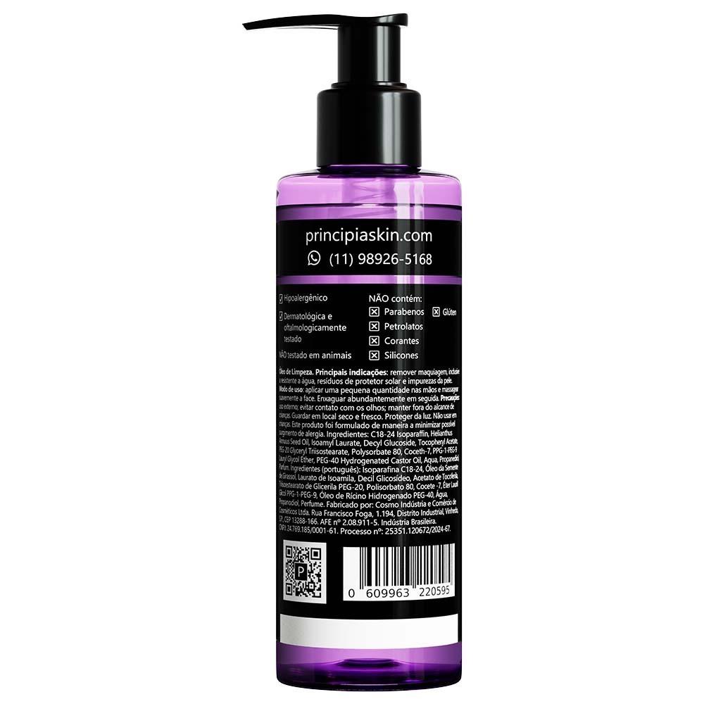 Principia Kit Limpeza E Proteção C/Óleo De Limpeza Ol-01 + Protetor Solar Facial Ps-01 + Protetor Solar Corporal Ps-03
