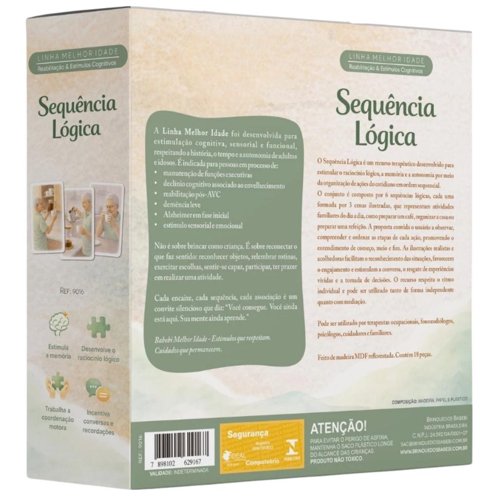 Jogo Sequência Lógica Raciocínio Terapia Idosos Demências