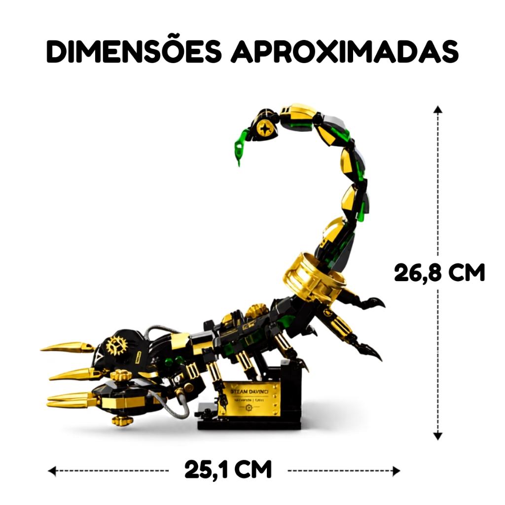 Blocos De Montar Escorpião Articulado 502 Peças - Castela