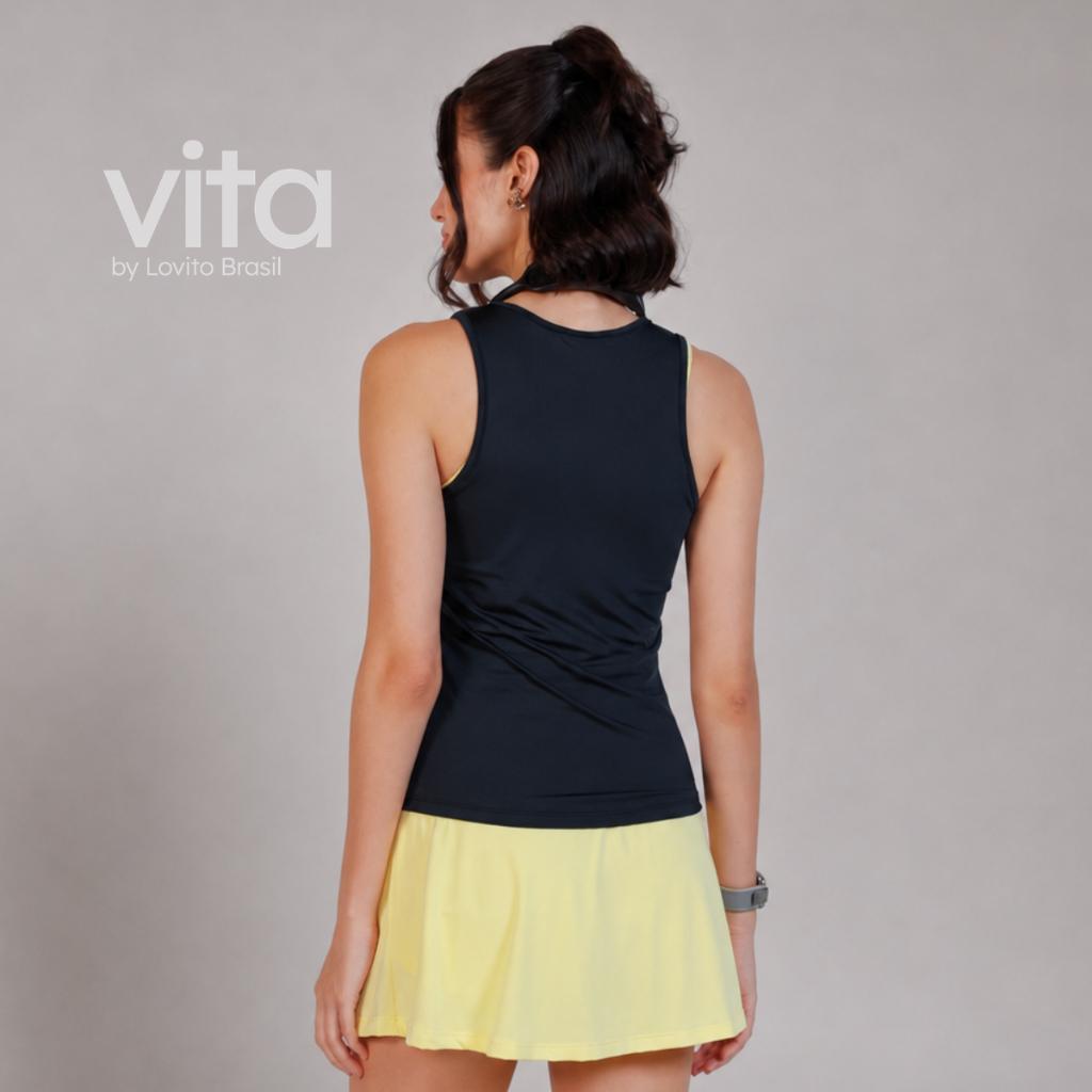 Lovito Regata Feminina Esportiva Com Estampa Refletiva Pkb16891719