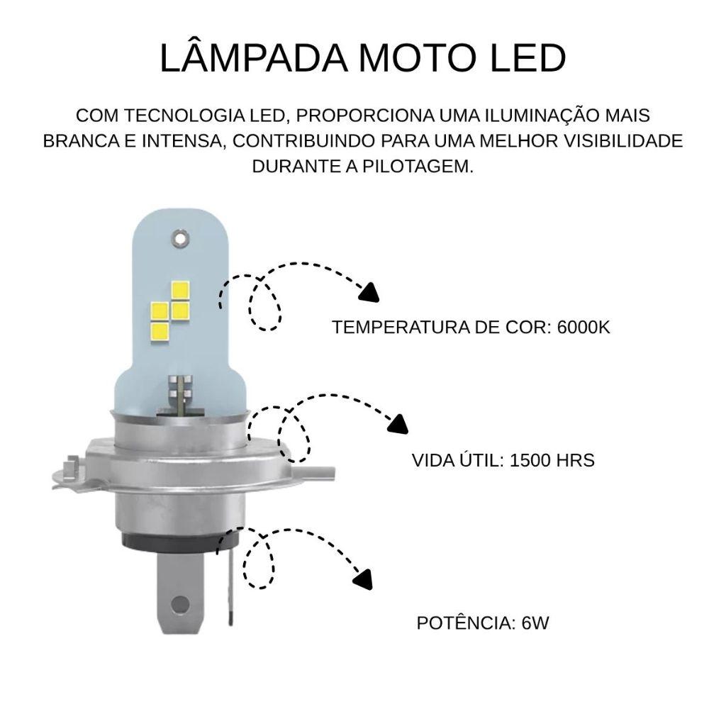 Lâmpada Moto Ultinon 1000 LED Hs1/h4 Fit Philips Unitária (6974260728254)