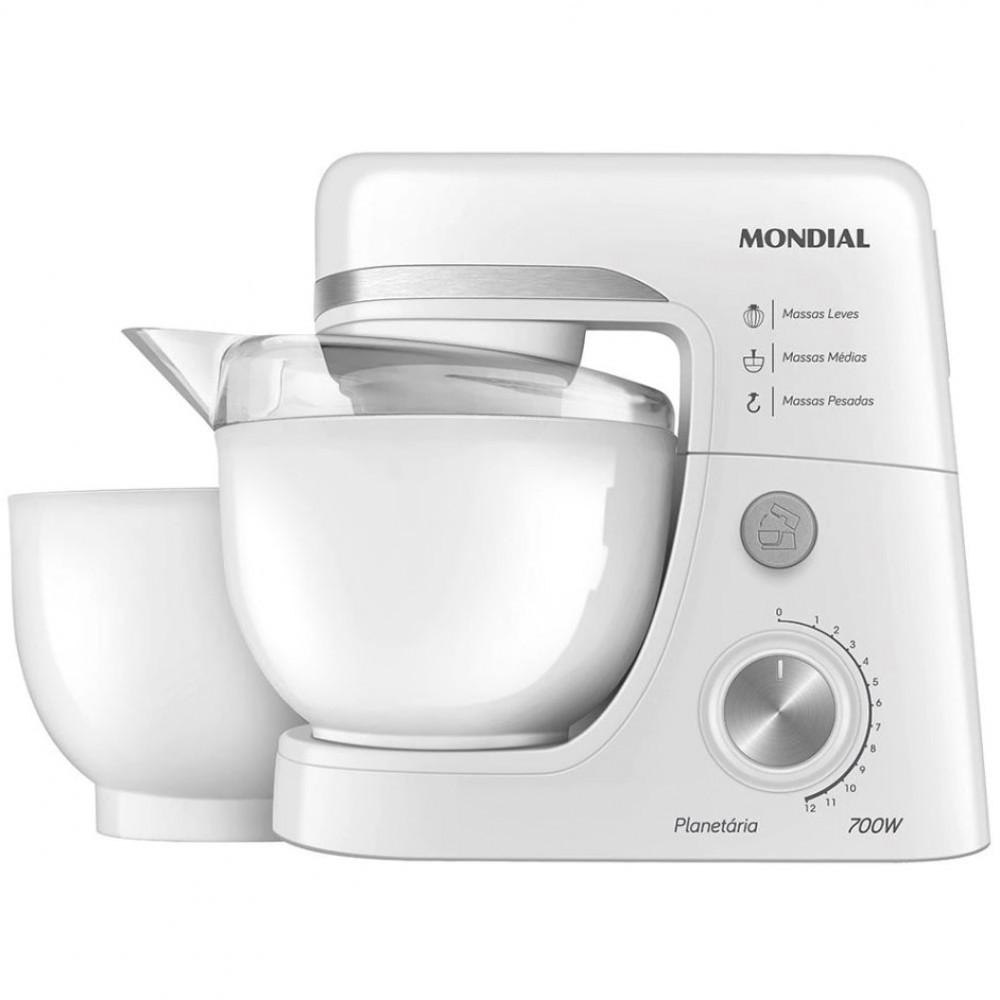 Batedeira Planetária Bp-03w-2b 12 Velocidades 700W Mondial