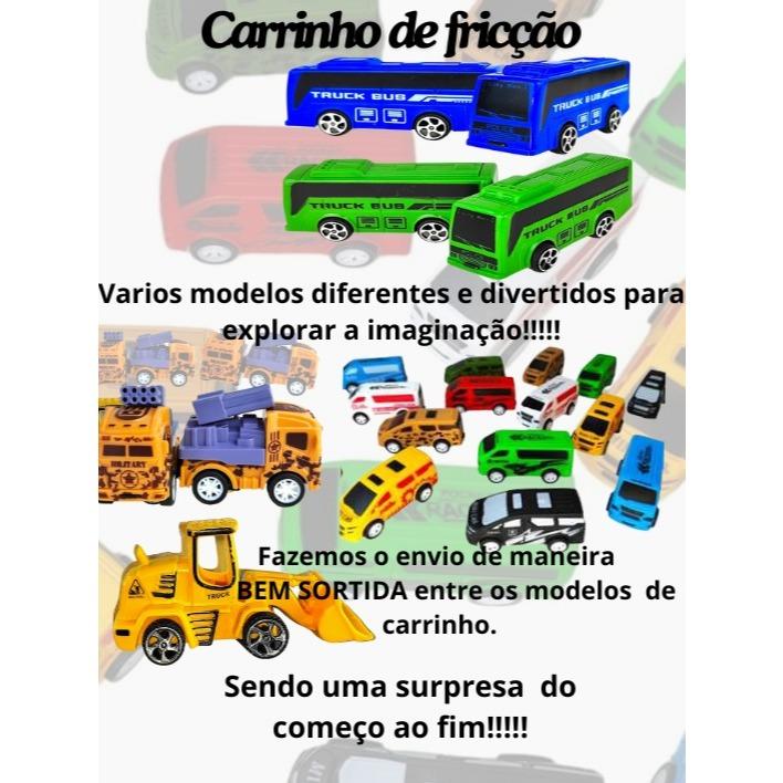 Kit Carrinhos Fricção Colorido Coleção Carros P/Kit Festa Lembrancinha Infantil Prenda Aniversário