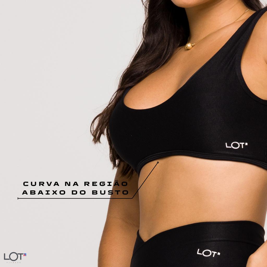 Top Fitness Feminino Academia Poliamida Arco Costas Aberta Preto Crossfit