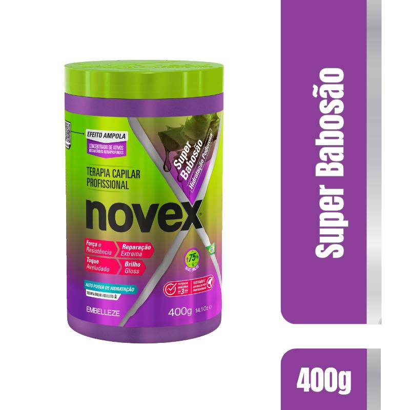 Kit Shampoo E Condicionador Creme De Tratamento Novex E Refil Super Babosão