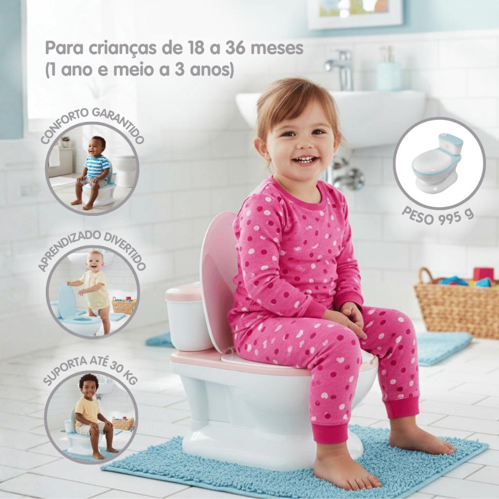 Troninho Privadinha Infantil Penico Pinico Bebê Desfralde Vaso Sanitário Antiderrapante Menino E Menina Toki Baby