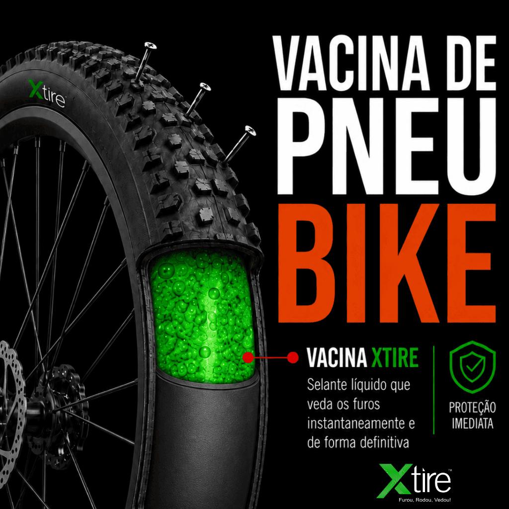 Vacina De Pneu Para Bicicleta Selante Preventivo Anti Furo Bike 350ml Para Pneu Com Camara De Ar