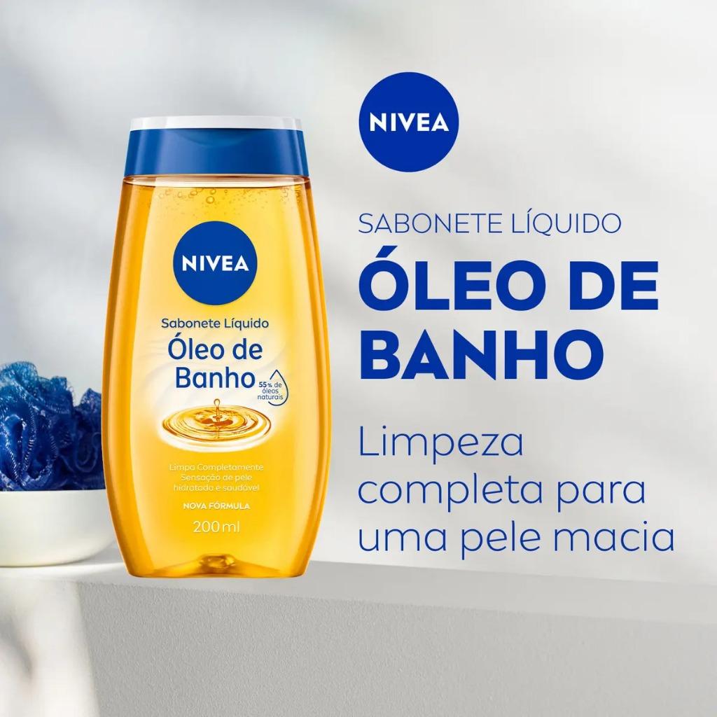 Sabonete Líquido Óleo De Banho 200ml Nivea