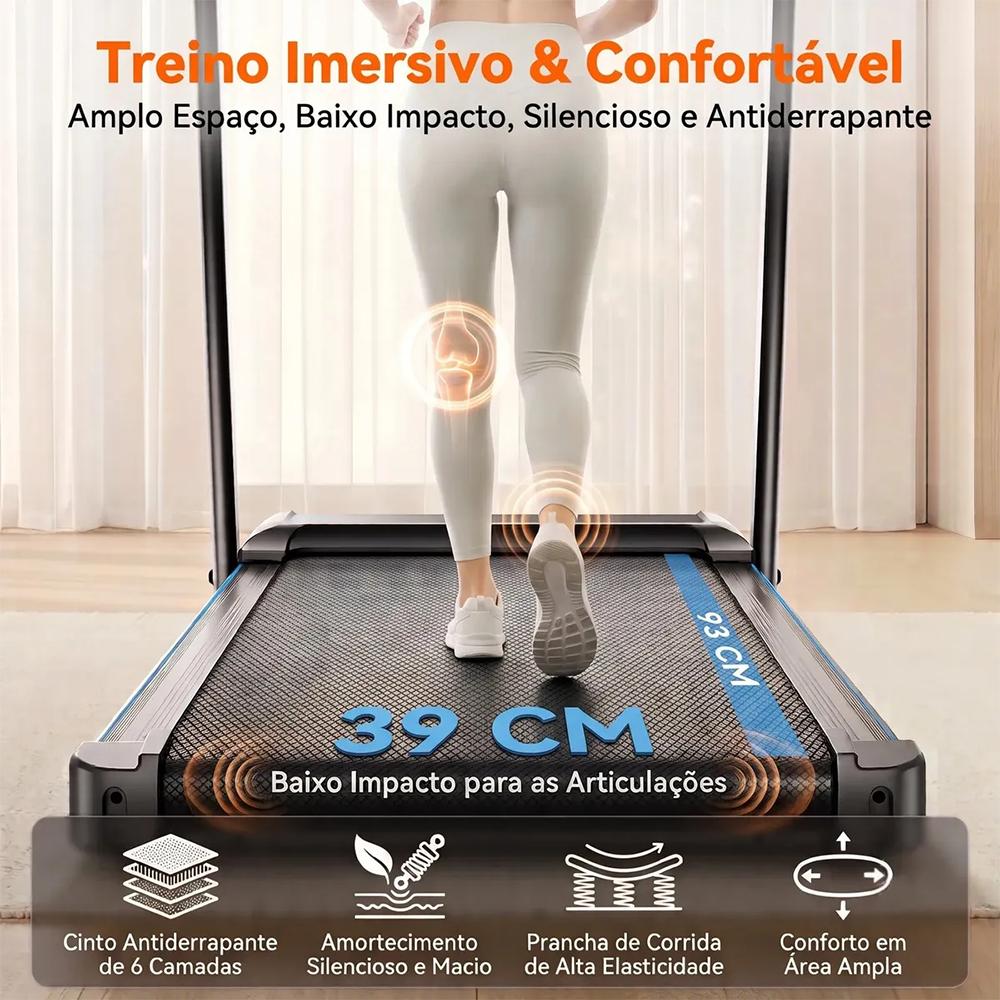 Esteira Ergométrica Elétrica Joyfox 2.0hp 10km/h 120kg Compatível Com 110V E 220V