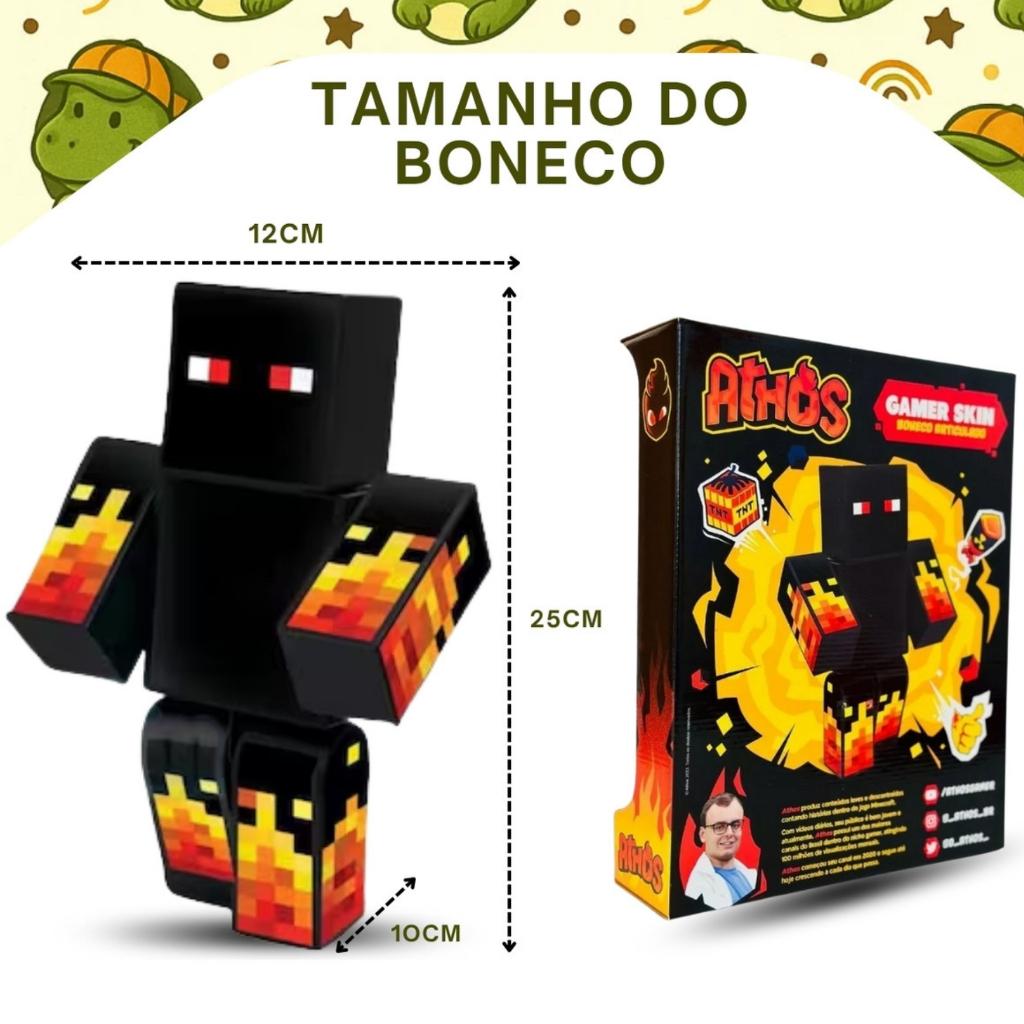 Boneco Articulado Athos 25cm Youtuber Gamer Algazarra