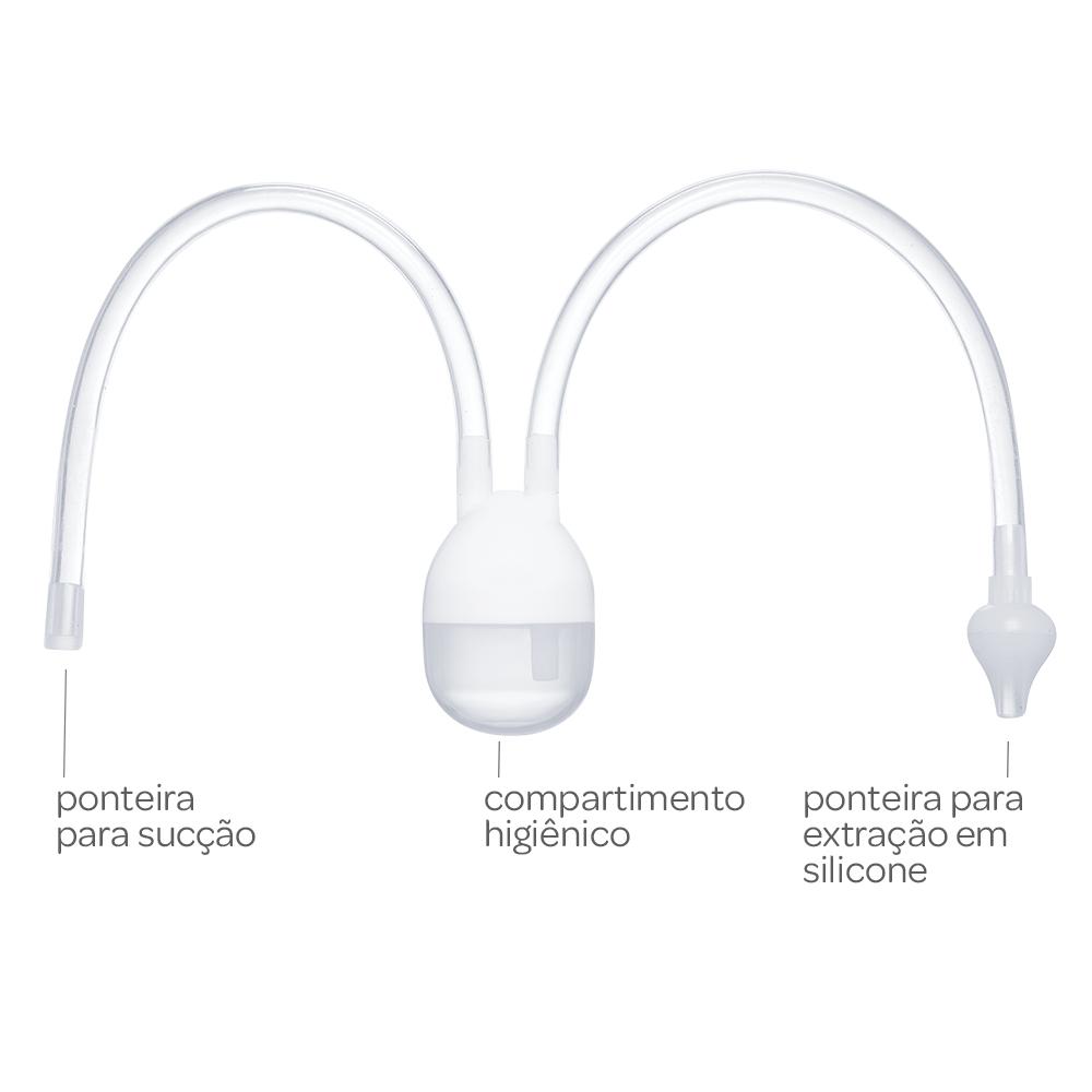 Aspirador Nasal De Bebê Buba Higiene Nariz Sugador Catarro Nasal Sucção + 0 Meses 09742 - Buba