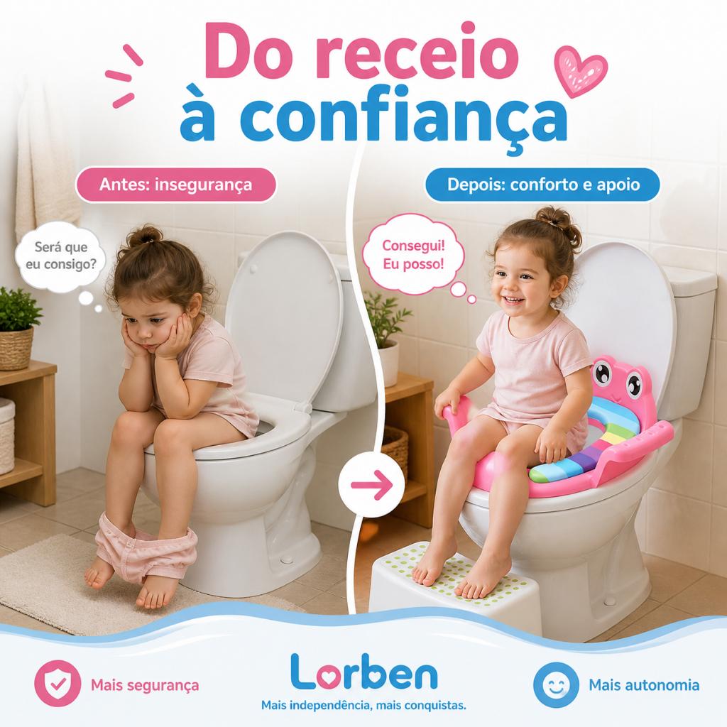Assento Redutor Lorben Treinamento Desfralde Bebê Infantil Almofadado