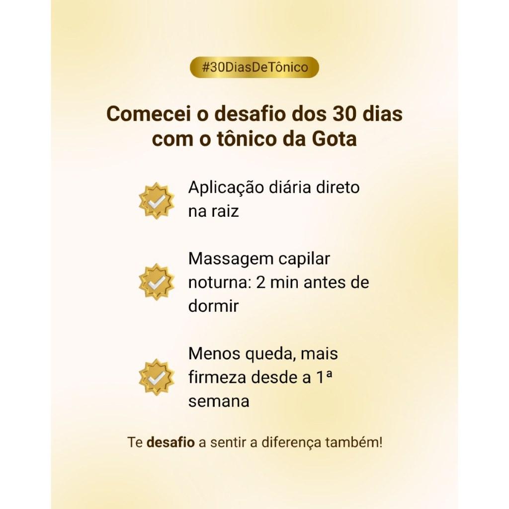 Tonico Para Fortalecimento De Cabelos Gota Dourada 100 Ml