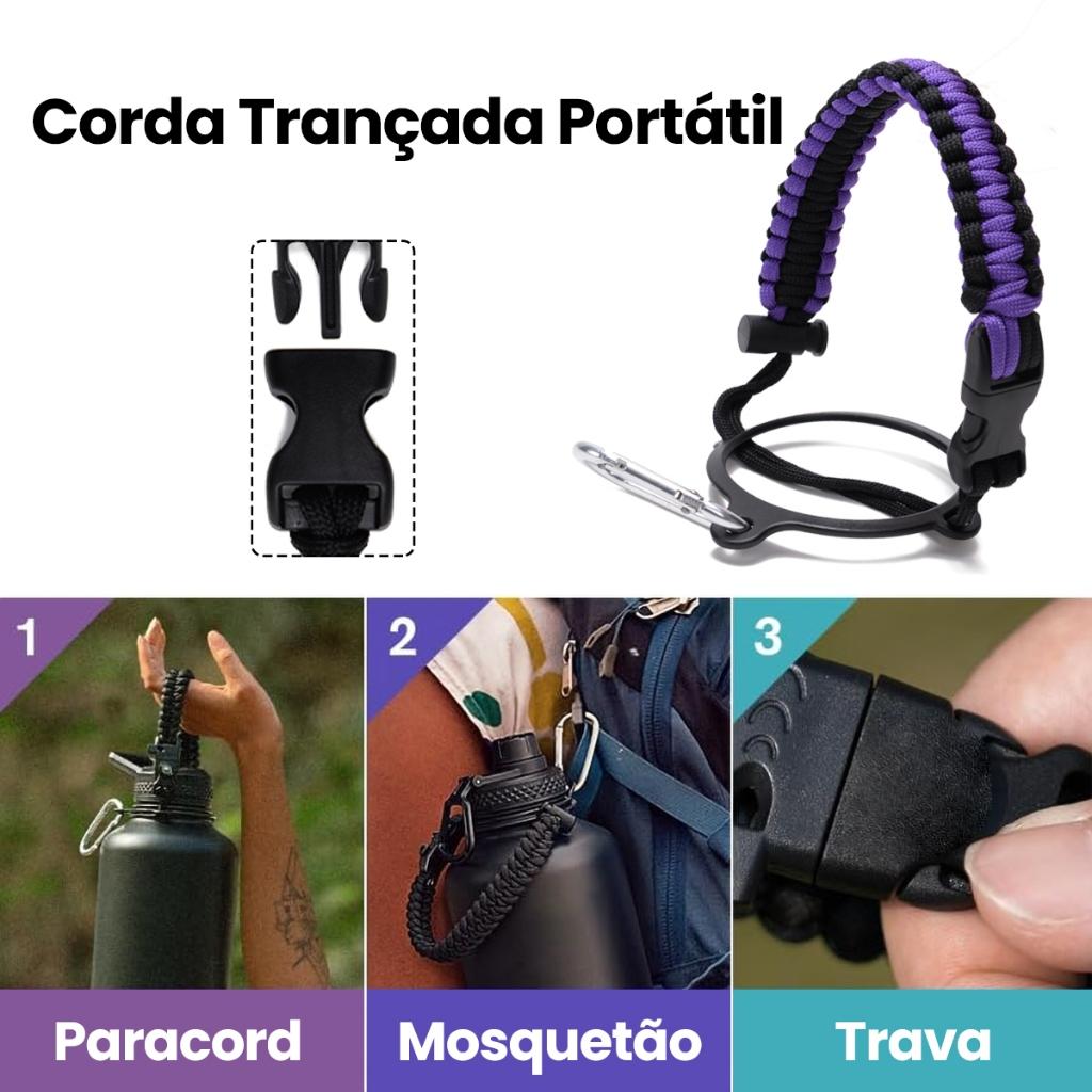 Modus Garrafa Térmica Esportiva 1000ml Com Alça Portátil Tampa Antivazamento Para Academia E Outdoor