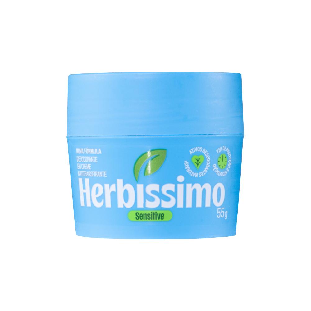 Desodorante Em Creme Antitranspirante Herbíssimo Sensitive 55g