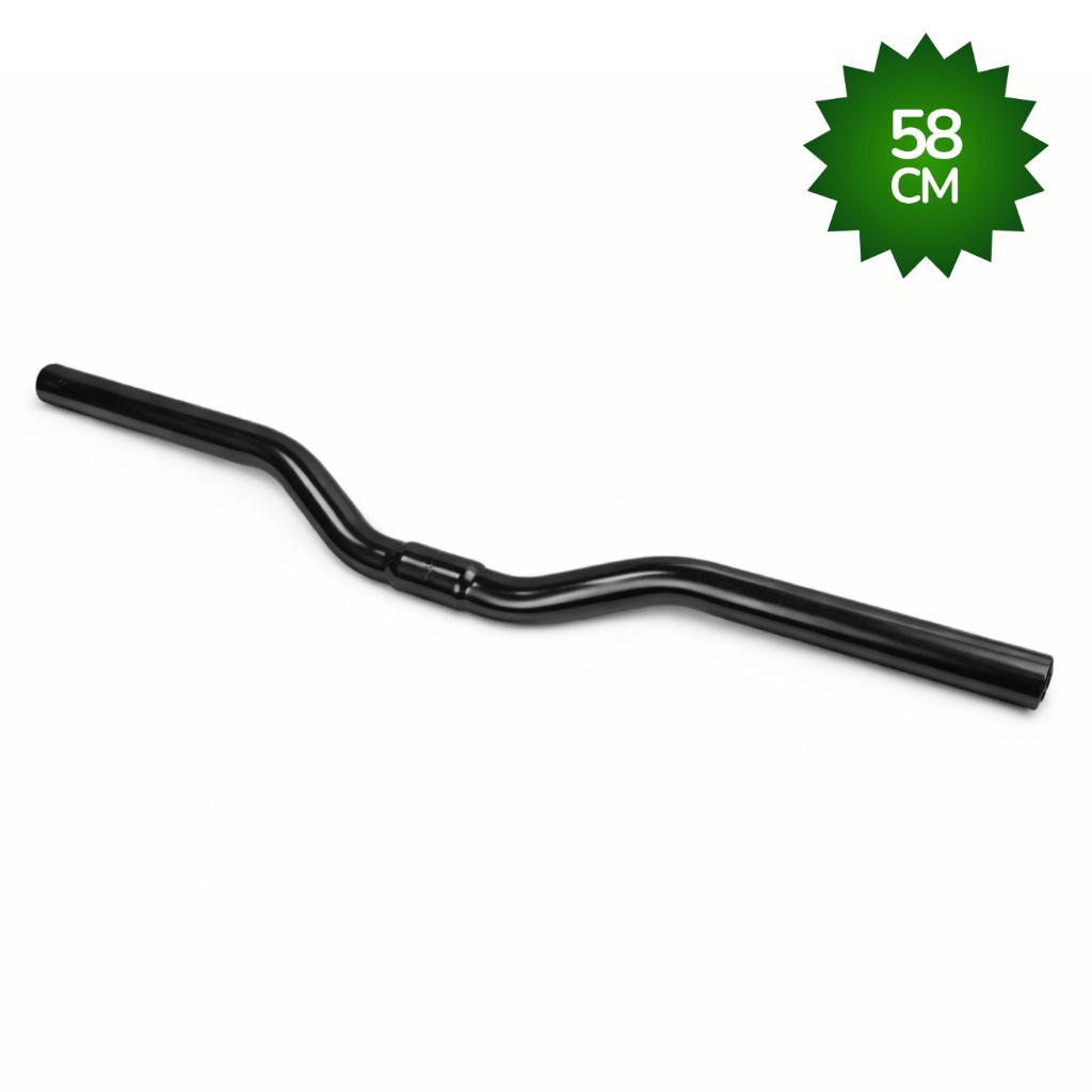 Guidão Bicicleta Curvo Bike Mtb Resistente Preto