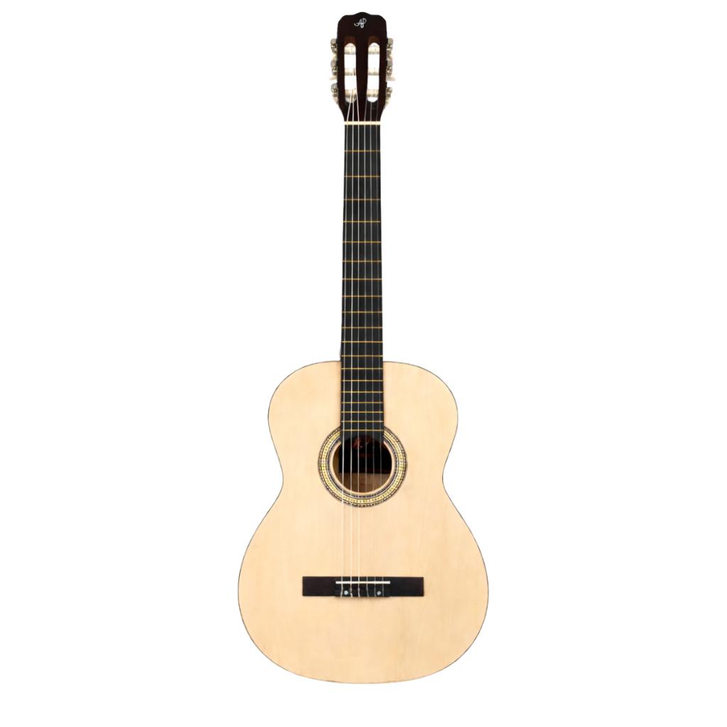 Violão Alpha Classico Com Bag Capotraste Palheta Corda De Nylon Para Iniciantes