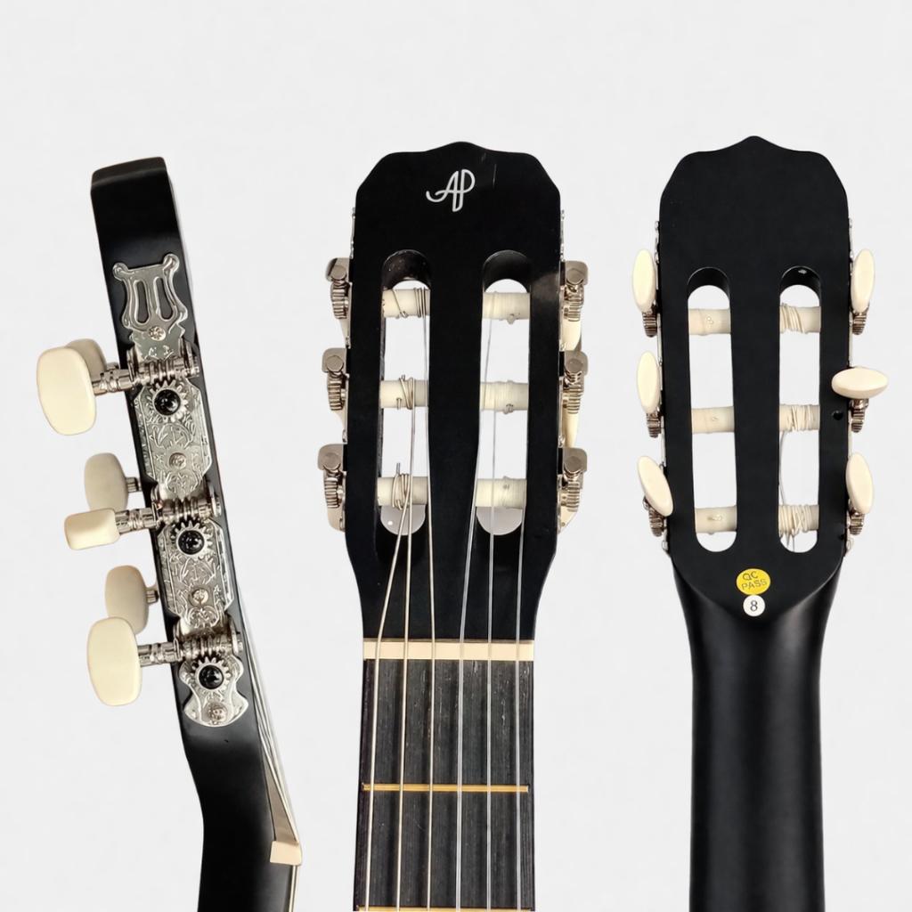 Violão Alpha Classico Com Bag Capotraste Palheta Corda De Nylon Para Iniciantes