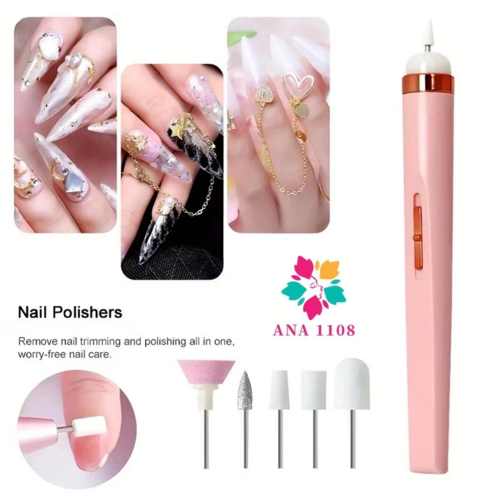 Cortador De Unhas Portátil Sem Fio 5 Em 1+mini De Unha Estufa LED Manicure E Pedicure Unhas